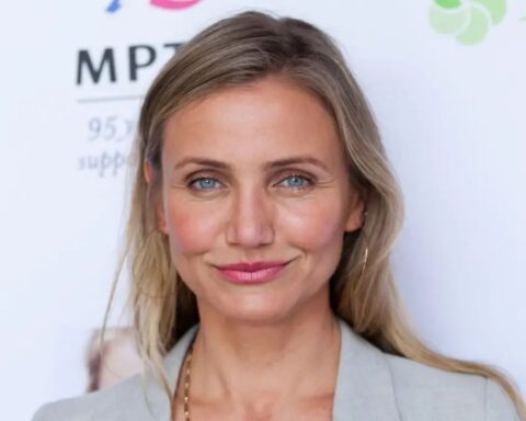 Cameron Diaz Debuts Ash Brunette Hair at Matthew Lowe's Santa Barbara Wedding